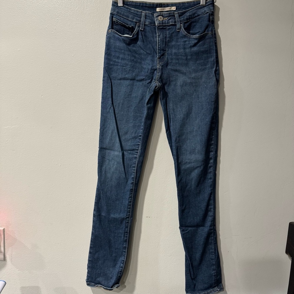 Levi's Classic Mid Rise Skinny Jeans Blue Women's 28